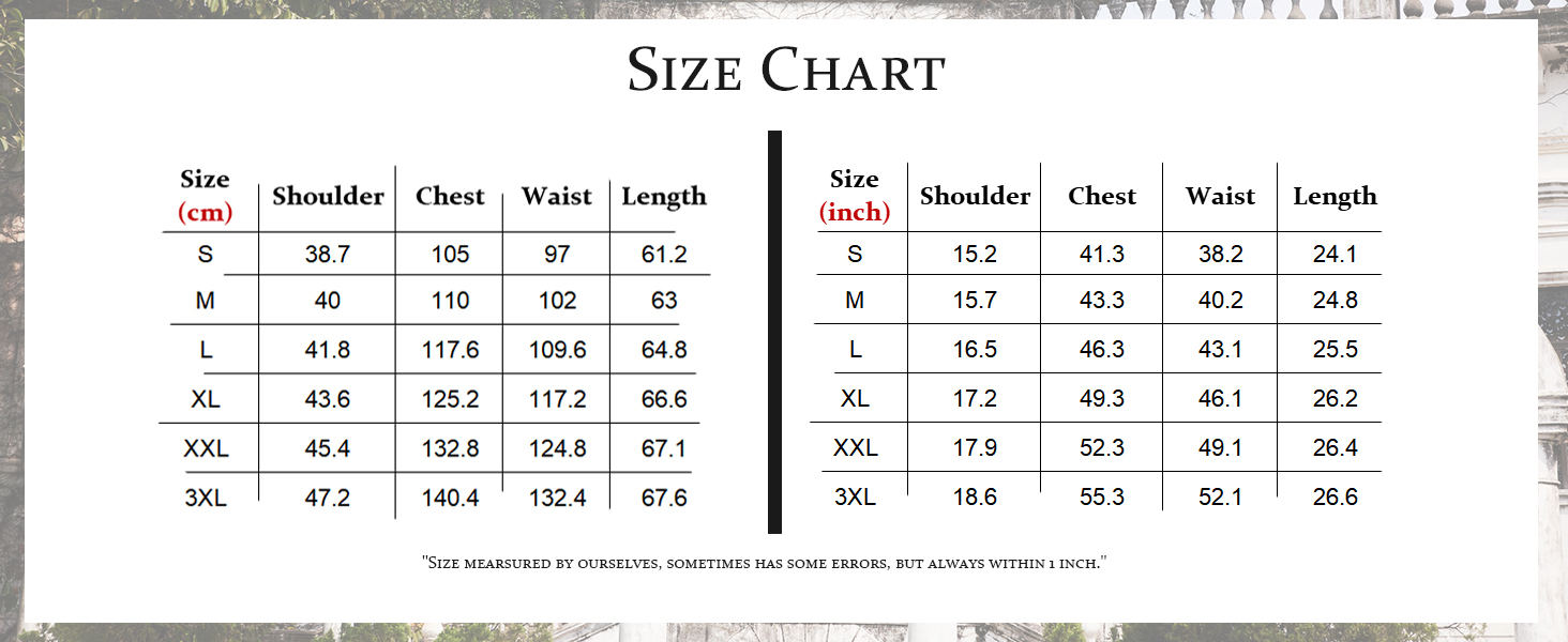 sizr chart da