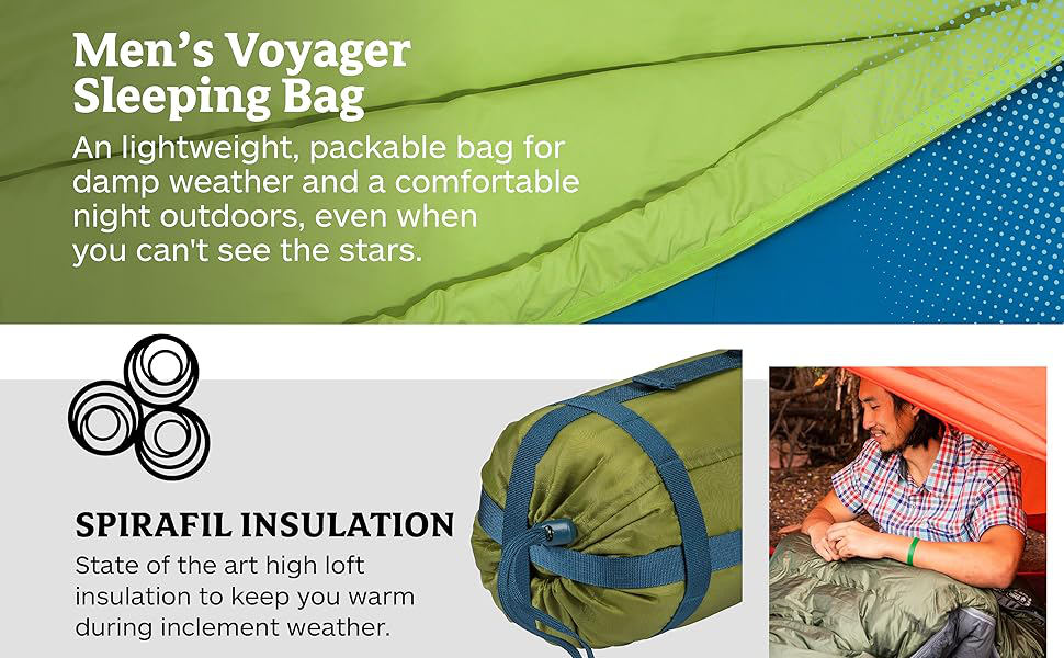 Marmot Voyager Sleeping bag with spirafil insulation