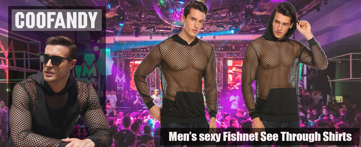 Mens Sexy Mesh Shirts