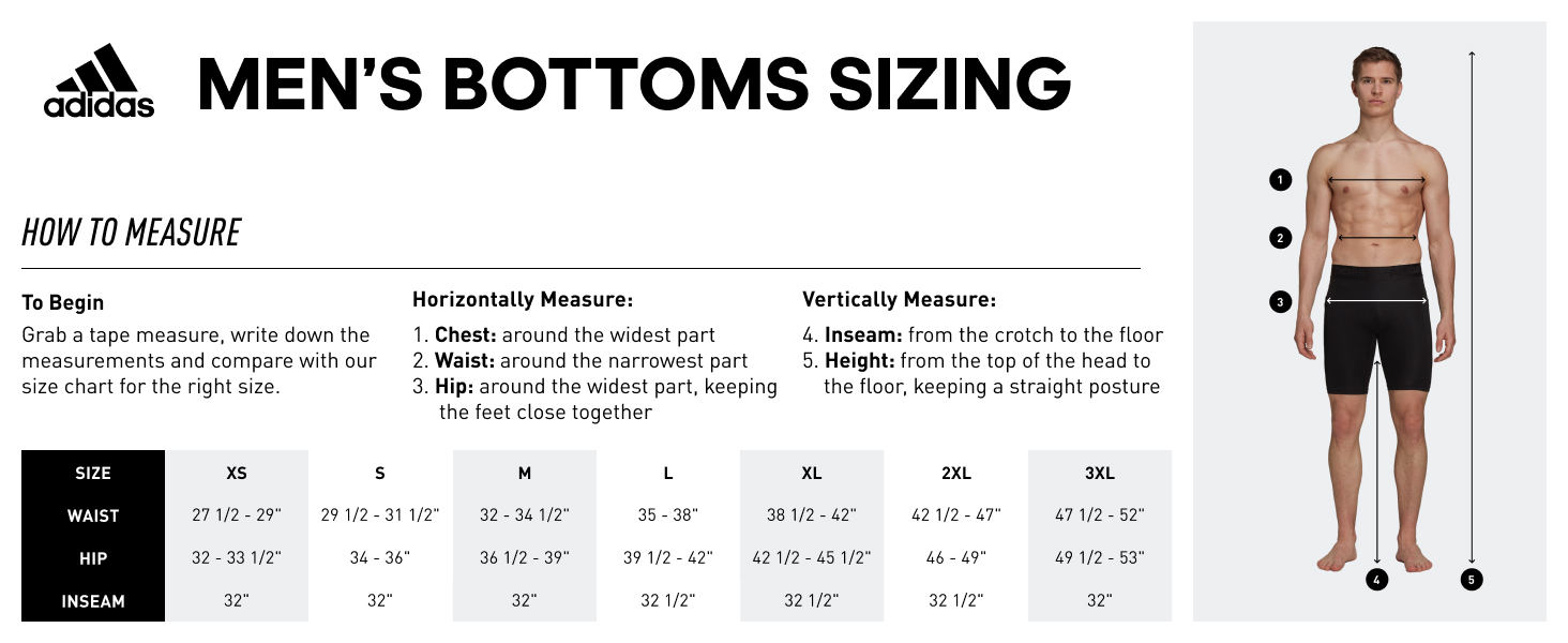 Men's Bottom Sizing