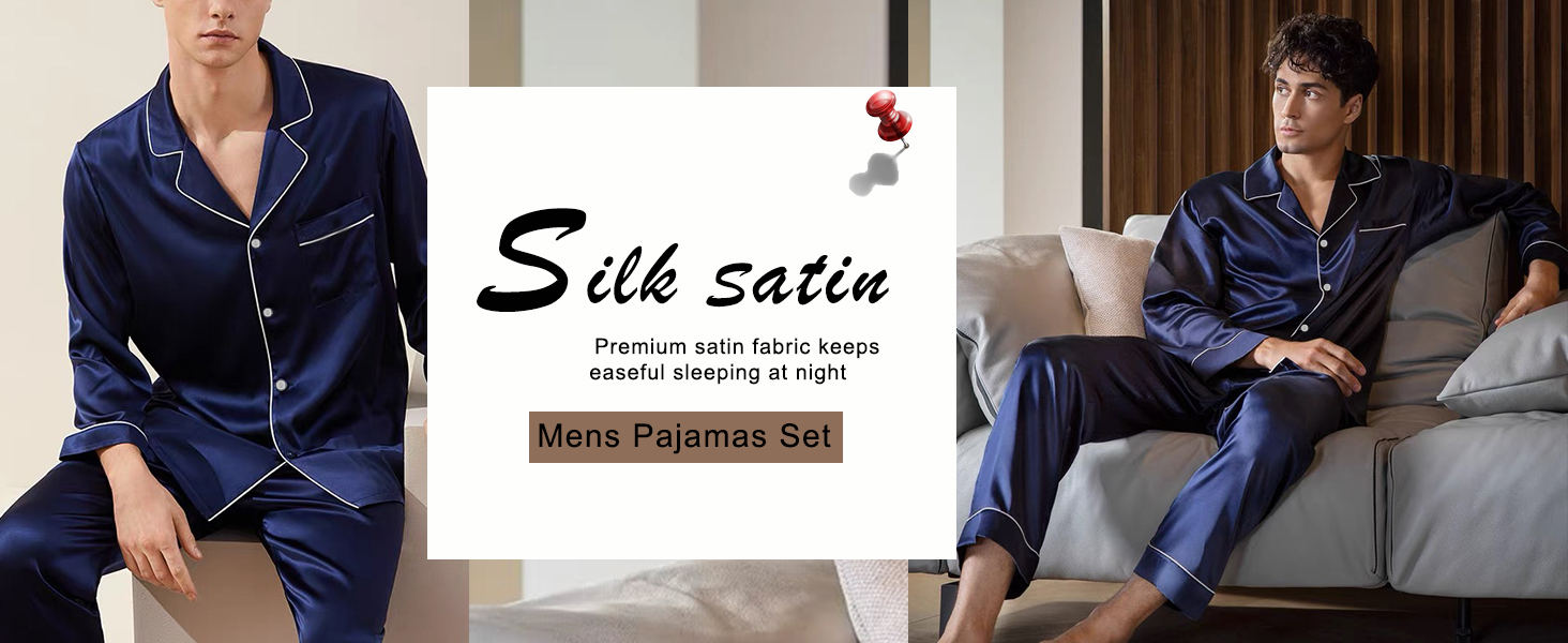 silk pajamas for men