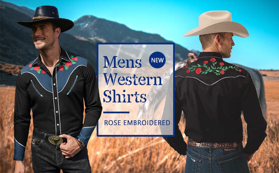 Men’s Rose Cowboy Shirts