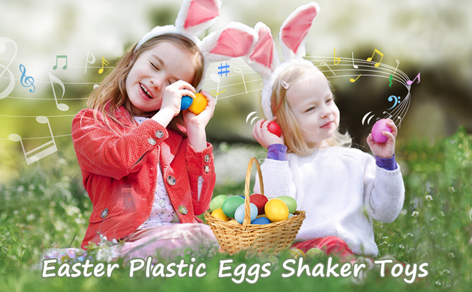 Easter Plastic Eggs Shaker 