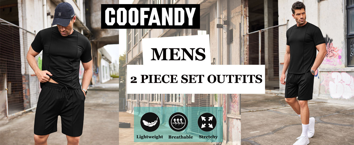 mens set 2 piece outfits