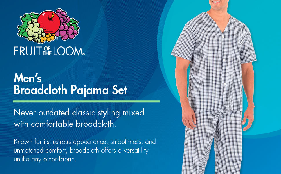 Fruit of the loom sleepwear, men's sleepwear, men's pajamas