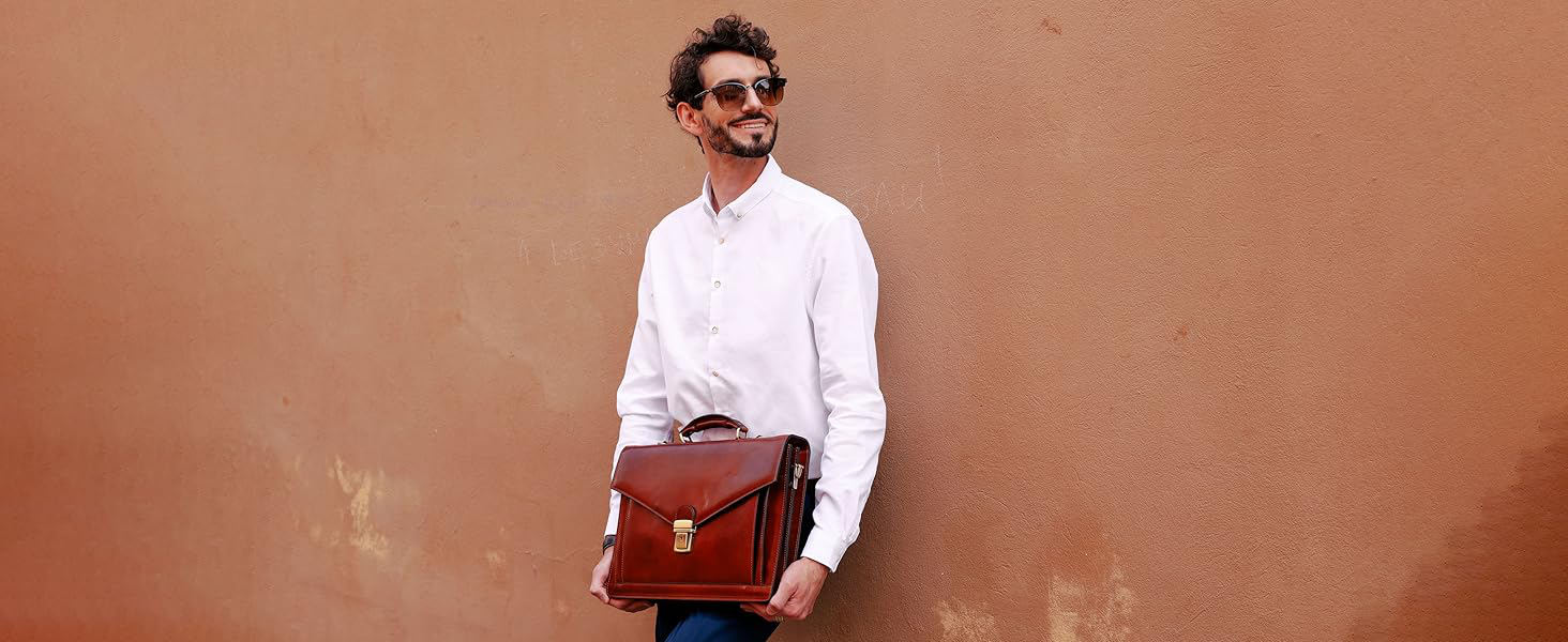 leather briefcase