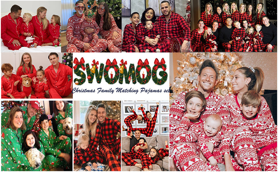 Matching Christmas Pajamas Women Cotton Jammies Men Clothes Sleepwear Long Sleeve Pjs